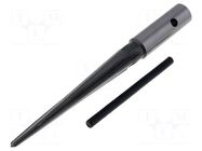 Taper reamer; Tool length: 125mm; Working part len: 80mm GOLDTOOL