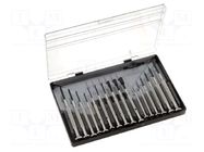 Kit: screwdrivers; bag; precision; 16pcs. GOLDTOOL