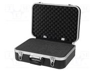 Case; tool case; black; ABS; Body dim: 460x330x150mm GOLDTOOL