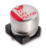 CAP, 150UF, 6.3V, ALU ELEC SMD, POLYMER