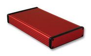 PCB BOX ENCLOSURE, ALUM, RED