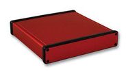 PCB BOX ENCLOSURE, ALUM, RED