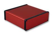 PCB BOX ENCLOSURE, ALUM, RED