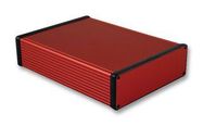 PCB BOX ENCLOSURE, ALUM, RED