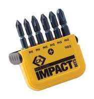 SCREWDRIVER BIT SET, PHILIPS, 6PCS