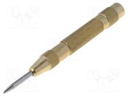 Automatic center punch; Ø: 4mm; L: 130mm; steel 