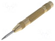 Automatic center punch; Ø: 4mm; L: 130mm; steel GOLDTOOL