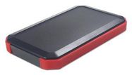 HANDHELD ENCLOSURE, ABS, BLACK/RED