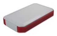 HANDHELD ENCLOSURE, ABS, WHITE/RED