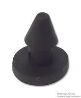 PUSH-ON FEET, THERMOPLAST, BLACK, 1.6MM