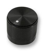 ROUND KNURLED KNOB W/LINE IND, 20MM