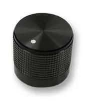 ROUND KNURLED KNOB W/LINE IND, 20MM