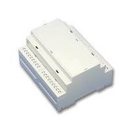 ENCLOSURE, DIN RAIL, 12POS, ABS/PC, GREY