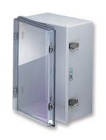 ENCLOSURE, WALL MNT, HINGED DOOR, ABS/PC