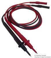 TEST LEAD SET, BLK, RED, 1M..