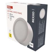 LED surface luminaire NEXXO, round, white, 7.6W, neutral white, EMOS