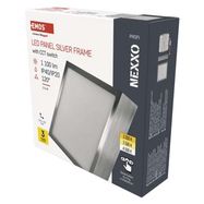 LED surface luminaire NEXXO, square, silver, 12.5W, with change CCT, EMOS