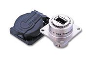 ADAPTOR W/ SELF CLOSING CAP, RJ45, RCPT