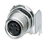 SENSOR CONNECTOR, M8, RCPT, 4P, PANEL