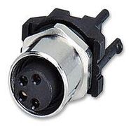 SENSOR CONNECTOR, M8, RCPT, 4P, PANEL