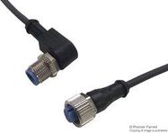 SENSOR CORD, 3P, M12 PLUG-RCPT, 1.5M