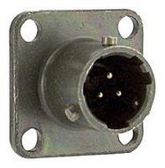 CIRCULAR CONNECTOR, RCPT, 25-4, FLANGE