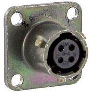 CIRCULAR CONNECTOR, RCPT, 8-4, FLANGE