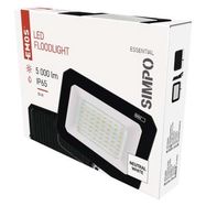 LED floodlight SIMPO 50 W, black, neutral white, EMOS