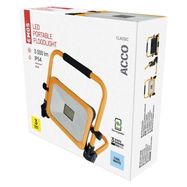 LED Floodlight ACCO portable rechargeable, 30W, yellow, cool white, EMOS