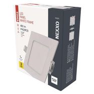 LED recessed luminaire NEXXO, square, white, 7W, neutral white, EMOS