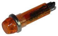 LED INDICATOR, PANEL, 8MM, AMBER, 240VAC