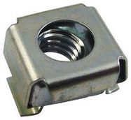 CAGE NUT, NARROW, M6, CARBON STEEL, PK50