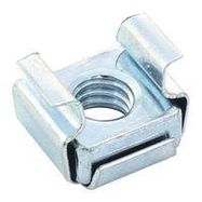 CAGE NUT, WIDE, M6, CARBON STEEL, PK50