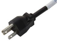 POWER CORD, USA NEMA 5-15P-FREE END, 2M