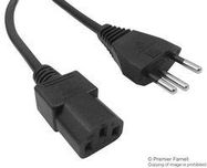 POWER CORD, SWISS PLUG-IEC 60320 C13, 2M