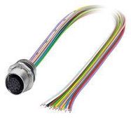 SENSOR CORD, 17P, M12 RCPT-FREE END