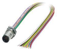 SENSOR CORD, 17P, M12 PLUG-FREE END