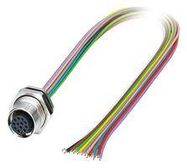 SENSOR CORD, 12P, M12 RCPT-FREE END