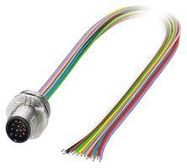 SENSOR CORD, 12P, M12 PLUG-FREE END