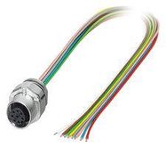 SENSOR CORD, 8P, M12 RCPT-FREE END, 0.5M