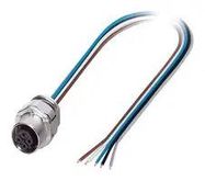 SENSOR CORD, 5P, M12 RCPT-FREE END, 0.5M