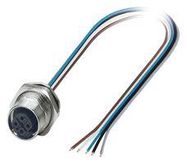 SENSOR CORD, 5P, M12 RCPT-FREE END, 0.5M