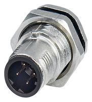 SENSOR CONNECTOR, M12, PLUG, 4POS, PANEL