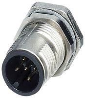 SENSOR CONNECTOR, M12, PLUG, 5POS, PANEL