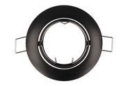 LED line downlight round adjustable die cast aluminium black