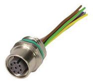 SENSOR CORD, 8P, M12 RCPT-FREE END, 0.5M