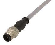 SENSOR CORD, 8P, M12 PLUG-FREE END, 1M