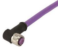 SENSOR CORD, 4P, M12 RCPT-FREE END, 1M