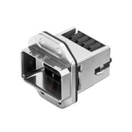 Power plug-in connector (industrial ethernet), Colour: Silver grey, IP67 Weidmuller