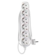 Extension Cord 1,4 m / 6 sockets / white / PVC / 1 mm2, EMOS